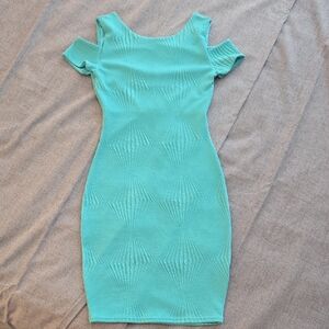 Jane Norman UK Chic Aqua Mini Dress